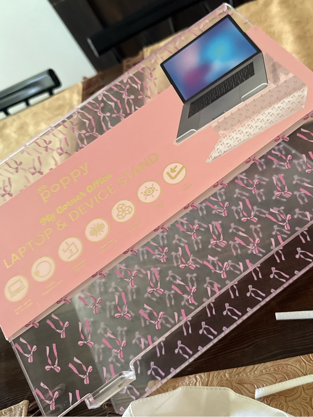 Pink Laptop & Device Stand Dorm Life